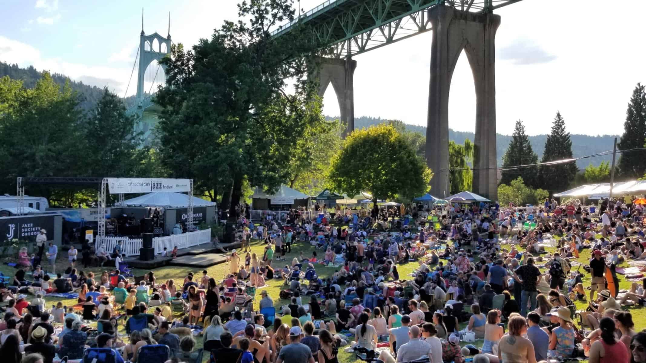 2023 Cathedral Park Jazz Festival Portland Living on the Cheap