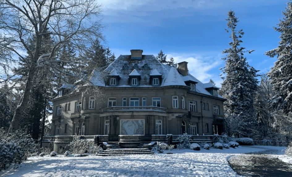 A Pittock Mansion Christmas Winter Wonderland Portland Living on the